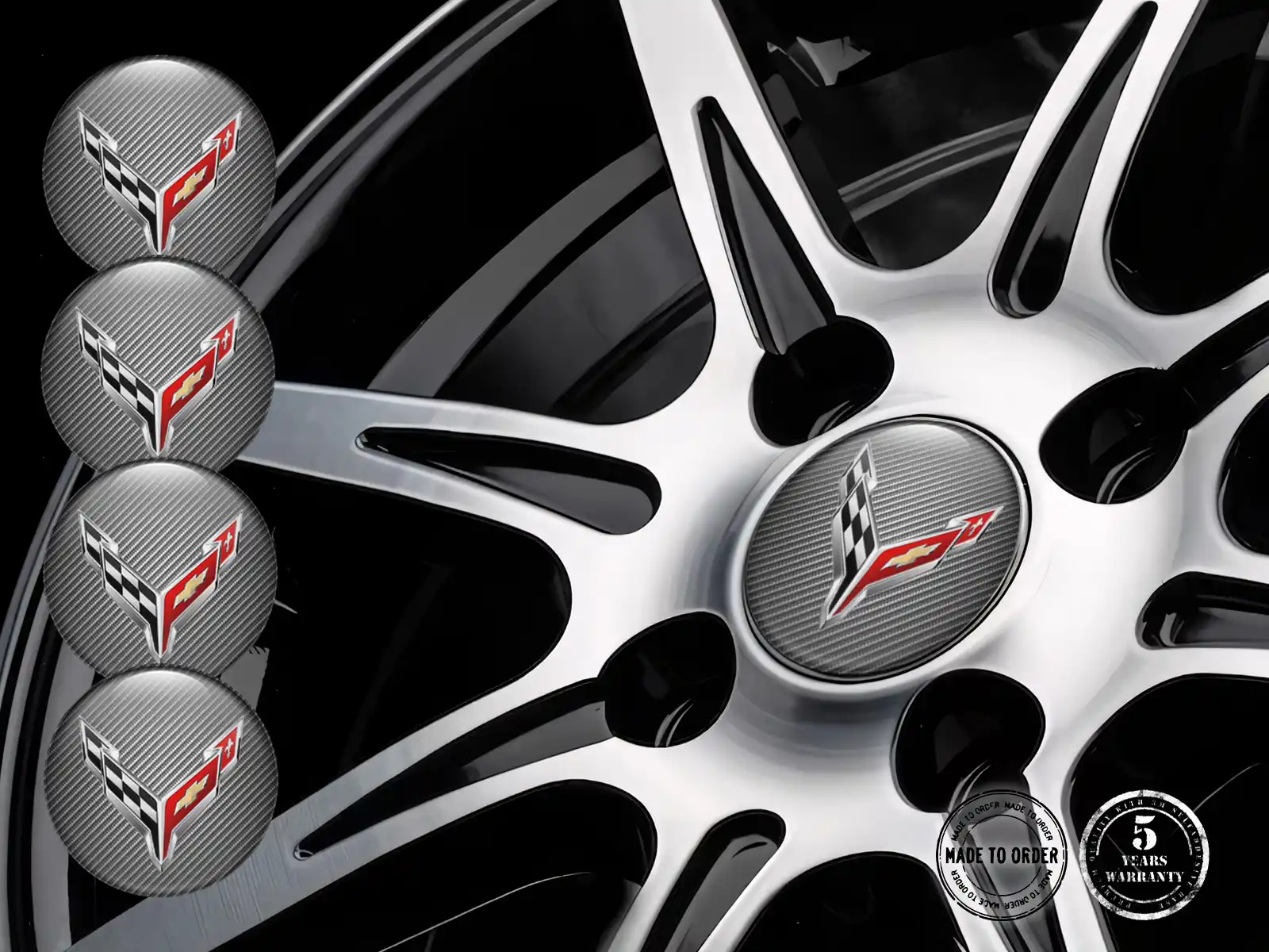 Chevrolet  Calcomanía de Aro Estilo Edición de Cúpula Premium